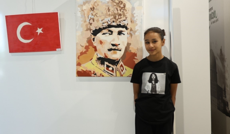 Kartepe’de 19 Mayıs ruhu tuvallere yansıdı