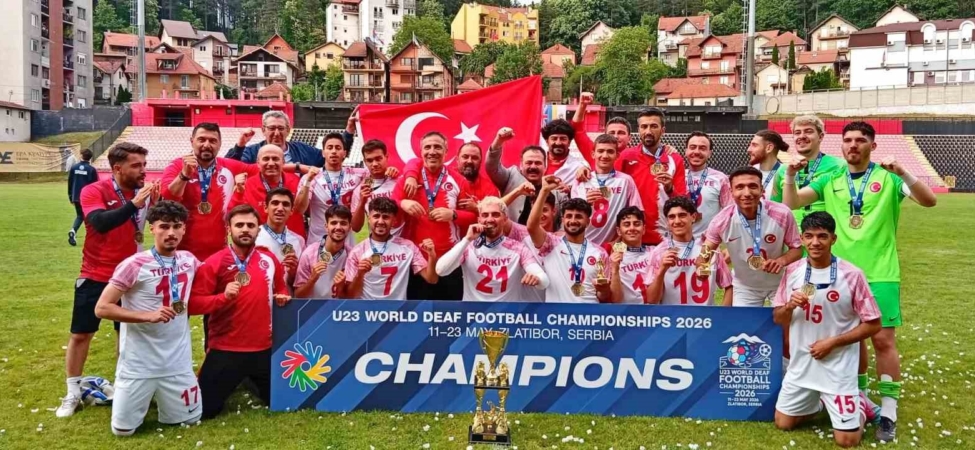 İşitme Engelliler U23 Milli Takımı, dünya şampiyonu oldu