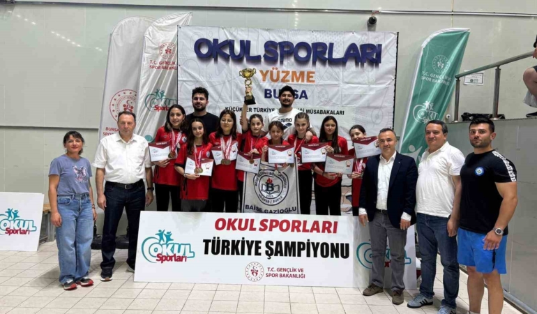 Bursa’da ortaokul öğrencilerinden Türkiye şampiyonluğu