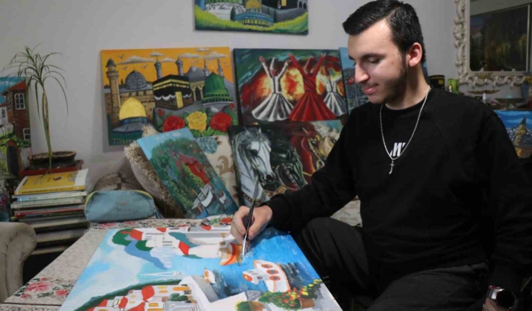 Hayatını 3 engelli oğluna adadı: Şair, ressam ve tiyatrocu kardeşler
