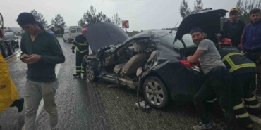 Tır ile otomobil çarpıştı: 1 yaralı