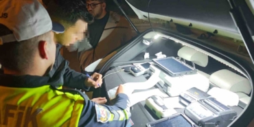 "Hiç kullanmadım" dedi, egzozdan men oldu