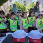 Kırklareli’nde miniklere uygulamalı trafik eğitimi