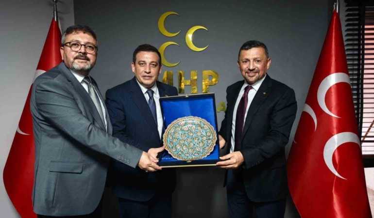 MHP Kütahya Milletvekili Erbaş’tan İl Başkanı Özkan’a ziyaret