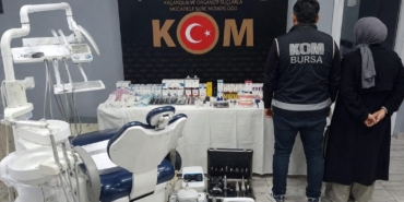 Bursa’da sahte diş muayenesine baskın: 2 gözaltı