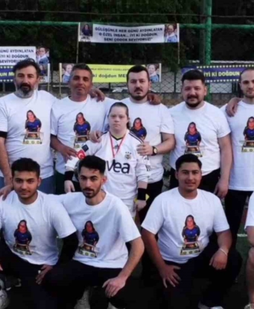 Down sendromlu Melisa’nın halı saha hayali gerçek oldu