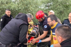 Dereye düşerek akıntıya kapıldı, böyle kurtarıldı