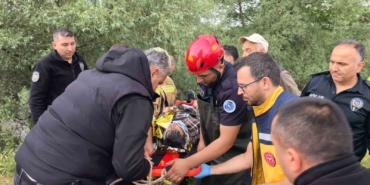 Dereye düşerek akıntıya kapıldı, böyle kurtarıldı