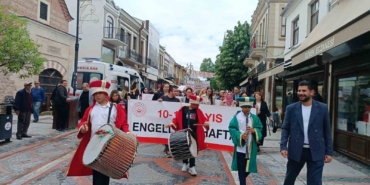 Edirne’de Engelliler Haftası kutlamalarında renkli görüntüler oluştu