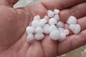 Silivri’de dolu yağışı etkili oldu