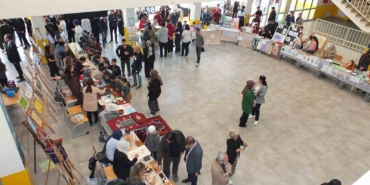 Balıkesir’de öğrencilerin yıl sonu sergisi yoğun ilgi gördü