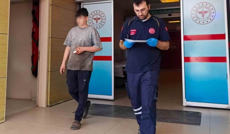16 yaşındaki gencin parmağı koptu
