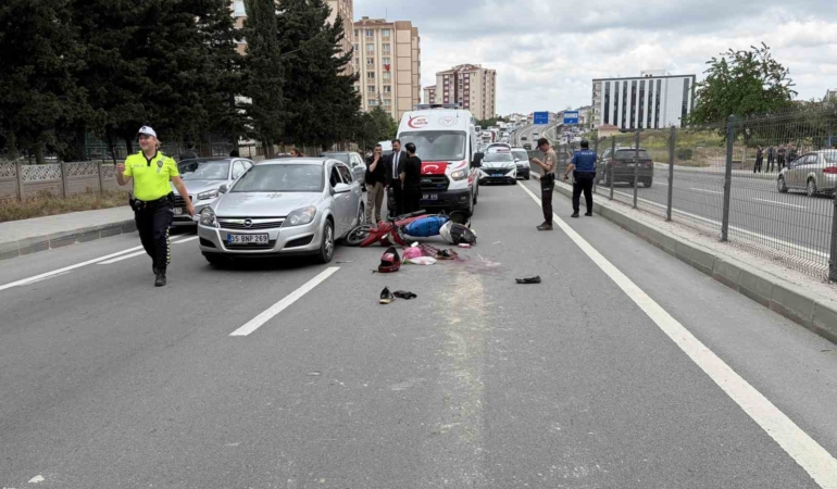 Kapaklı’da otomobil ile motosiklet çarpıştı: 1 yaralı