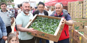 Gebzeli çiftçiye 500 bin sebze fidesi desteği