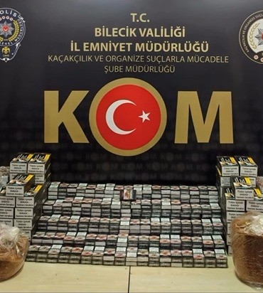 Bilecik’te 22 bin 400 makaron ele geçirildi