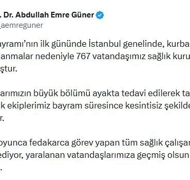 İstanbul’da bayramın ilk günü 767 kişi kurban keserken yaralandı