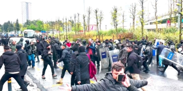 Mecidiyeköy’de izinsiz yürüyüşe polisten müdahale