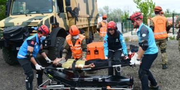 Tekirdağ’da arama kurtarma tatbikatı gerçeği aratmadı