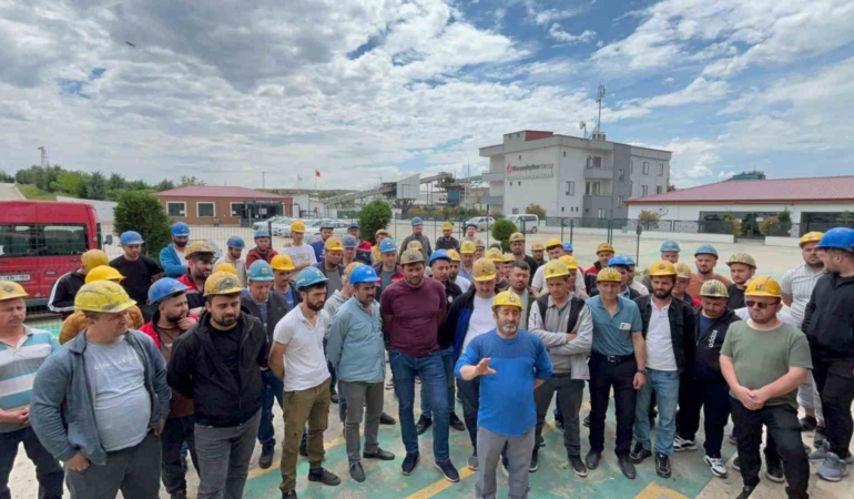 Edirne’de madencilik işçileri maaş ve tazminat iddiasıyla greve çıktı