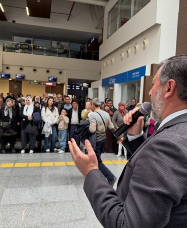 Hacı adayları Çanakkale’den kutsal topraklara uğurlandı
