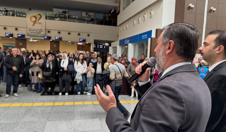 Hacı adayları Çanakkale’den kutsal topraklara uğurlandı