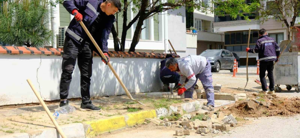 Altıeylül’de park ve yeşil alanlar yaza hazırlanıyor