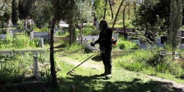 Bilecik’te mezarlıklarda bakım çalışması