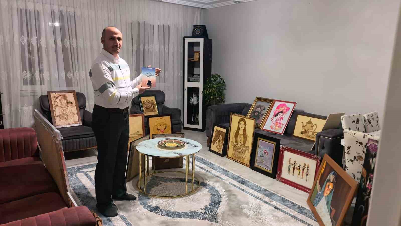 Güvenlik görevlisi çatı katını sanat atölyesine çevirdi