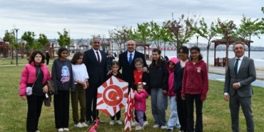 Tekirdağ’da uçurtmalar çocuklar için gökyüzüne yükseldi