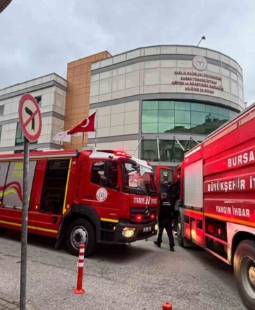 Bursa’da hastanede yangın paniği