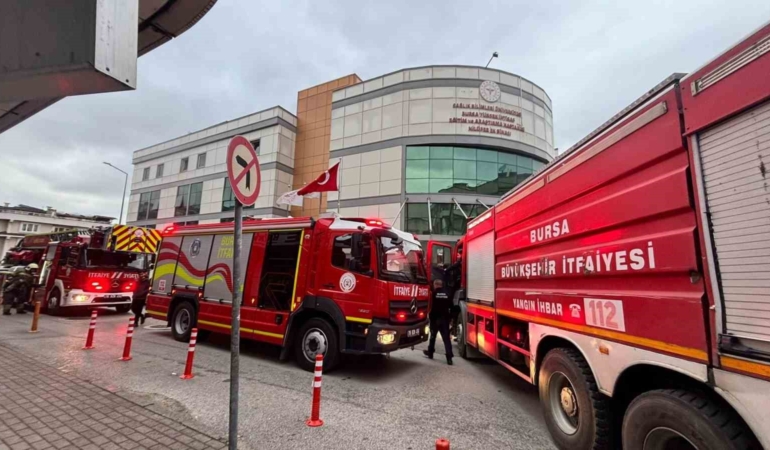 Bursa’da hastanede yangın paniği