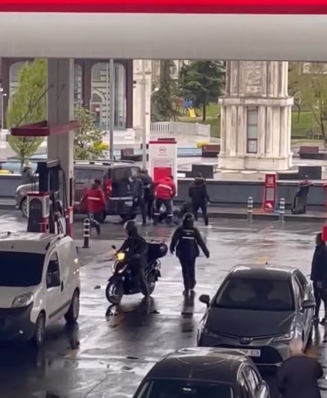 Başakşehir’de akaryakıt istasyonunda tekmeli yumruklu kavga