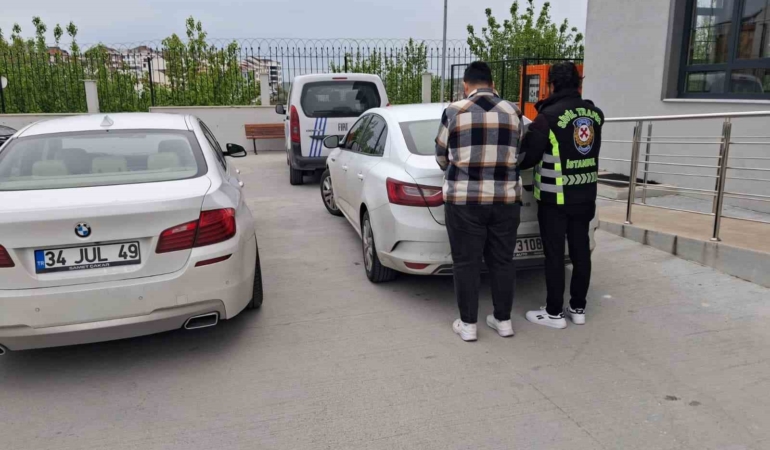 Arnavutköy’de "makas" atan sürücüye 96 bin TL ceza