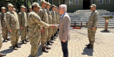 Kırklareli’nde gümrük personeli ve Mehmetçik ile bayramlaşma
