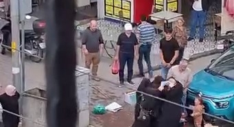 Bursa’da dilencilerin ’yer kavgası’ kamerada