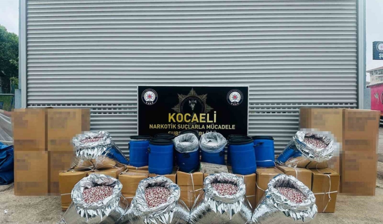 40 milyon haplık uyuşturucu üretimi son anda engellendi