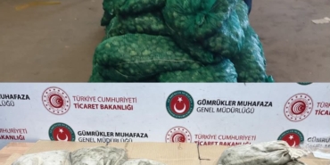 Kapıkule’de 760 kilo kaçak midye ele geçirildi