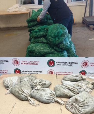 Kapıkule’de 760 kilo kaçak midye ele geçirildi