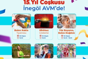 İnegöl AVM’den 15’inci yıla özel etkinlikler