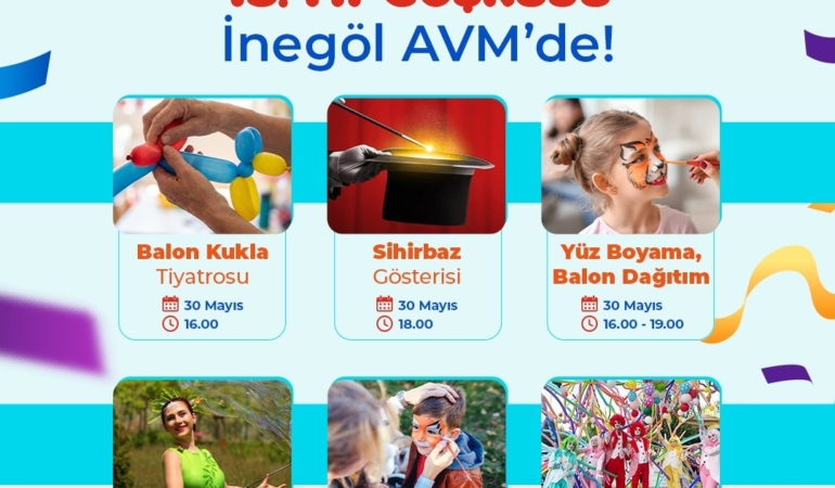 İnegöl AVM’den 15’inci yıla özel etkinlikler