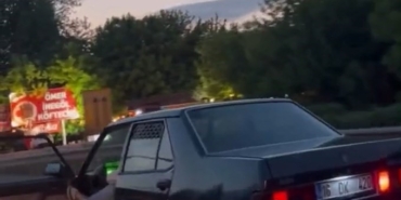 Trafikte ’yok artık’ dedirten anlar kamerada