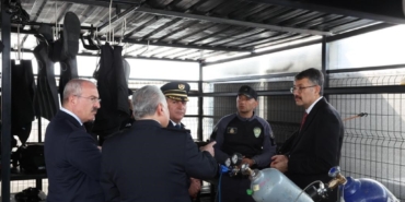 İçişleri Bakan Yardımcısı Çelik, Deniz Polisi Eğitim Merkezi’nde incelemelerde bulundu