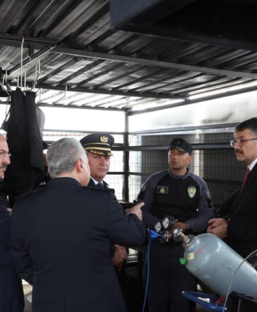 İçişleri Bakan Yardımcısı Çelik, Deniz Polisi Eğitim Merkezi’nde incelemelerde bulundu