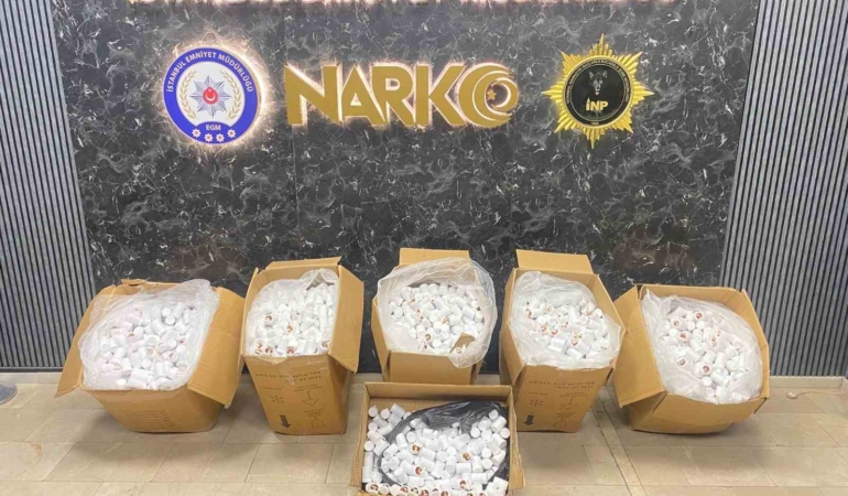 Tuzla’da uyuşturucu operasyonunda 150 bin adet sentetik hap ele geçirildi
