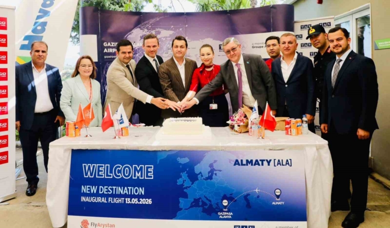 Gazipaşa-Alanya’dan Almatı ve Astana’ya direkt uçuşlar başladı