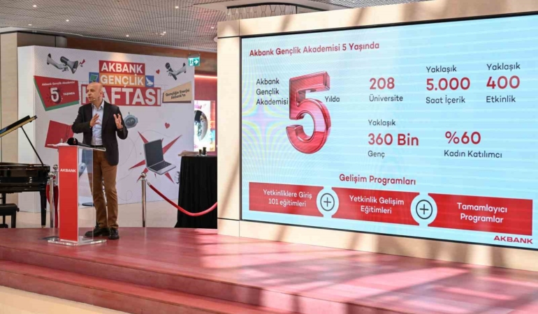 Akbank Gençlik Akademisi 5 yılda yaklaşık 360 bin gence ulaştı