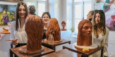 Lise öğrencilerinden yıl sonu sanat sergisi