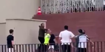 Torreira’ya saldırının ardından yaşanan kargaşa kamerada