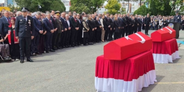 Tekirdağ’da şehit polislere acı veda