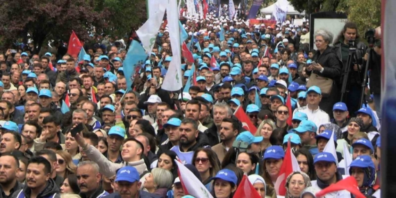 Edirne’de 1 Mayıs’ta meydanlar doldu, kalabalık alana sığmadı